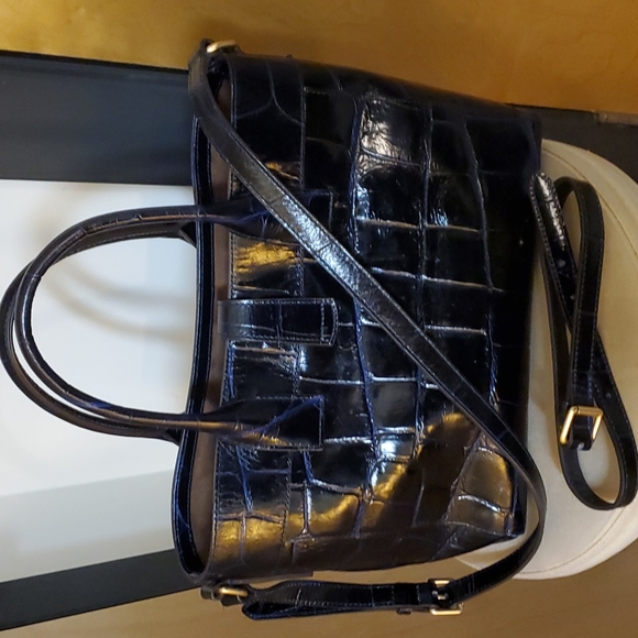 Dooney &Bourke, Navy, embossed leather bag - Picture 6 of 15